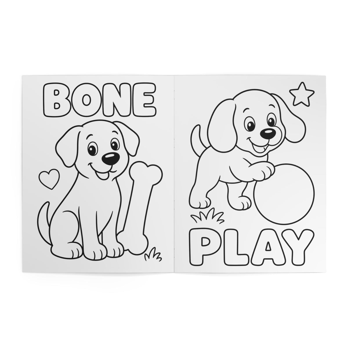Happy Dog Coloring Book for Kids (Ages 2-5) — 24 Fun Coloring & Activity Pages