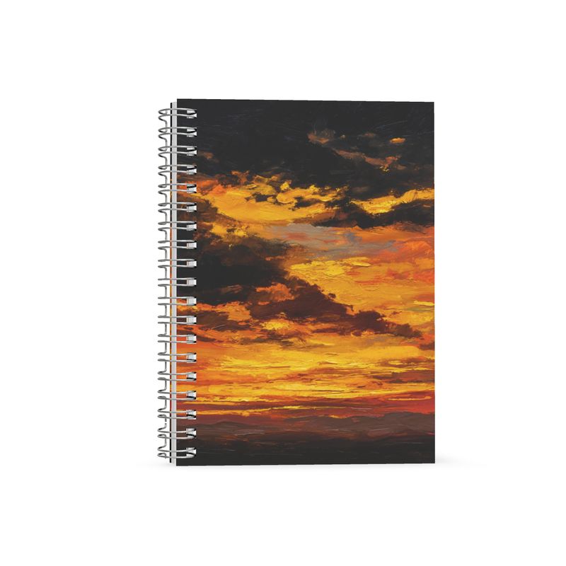 Sunset Spiral Note Books