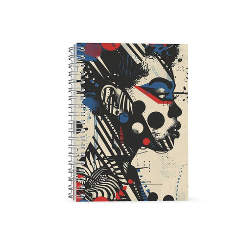 Abstract Girl Spiral Note Books