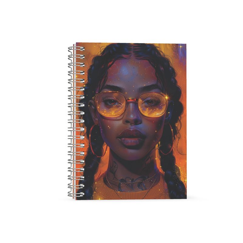 Galaxy Glow Spiral Note Books