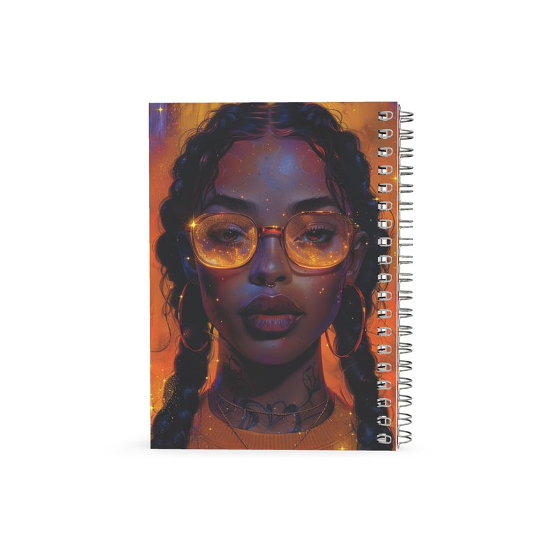 Galaxy Glow Spiral Note Books