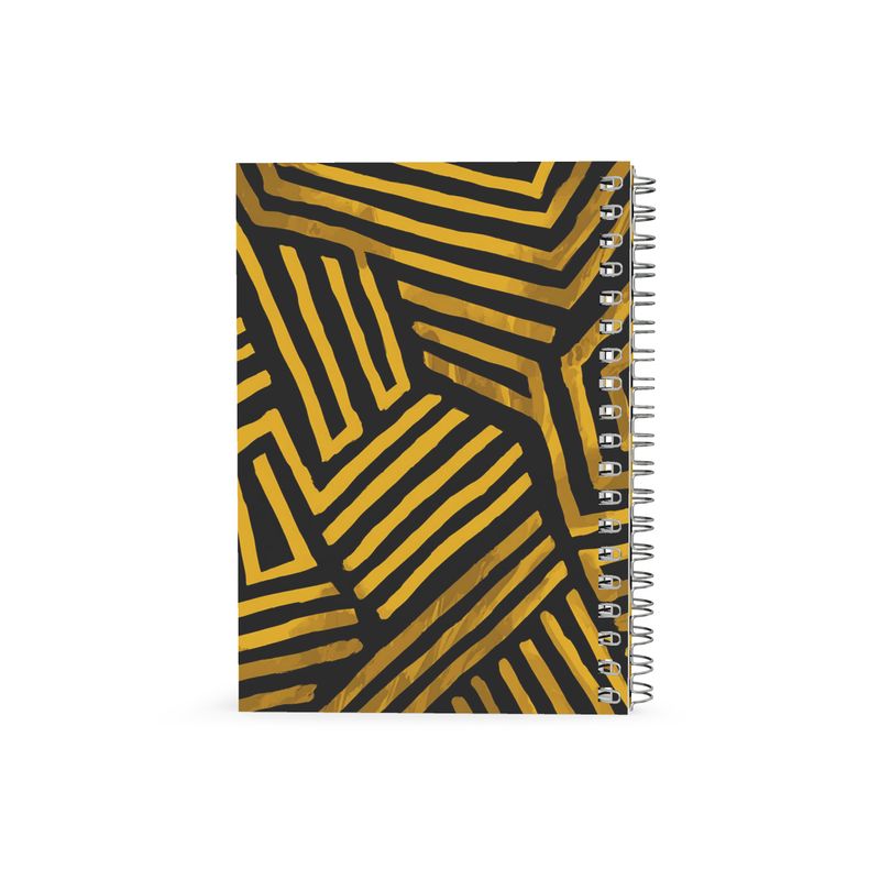 Black and Gold Spiral Note Books