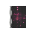 Black and Pink Sparkles Spiral Note Books
