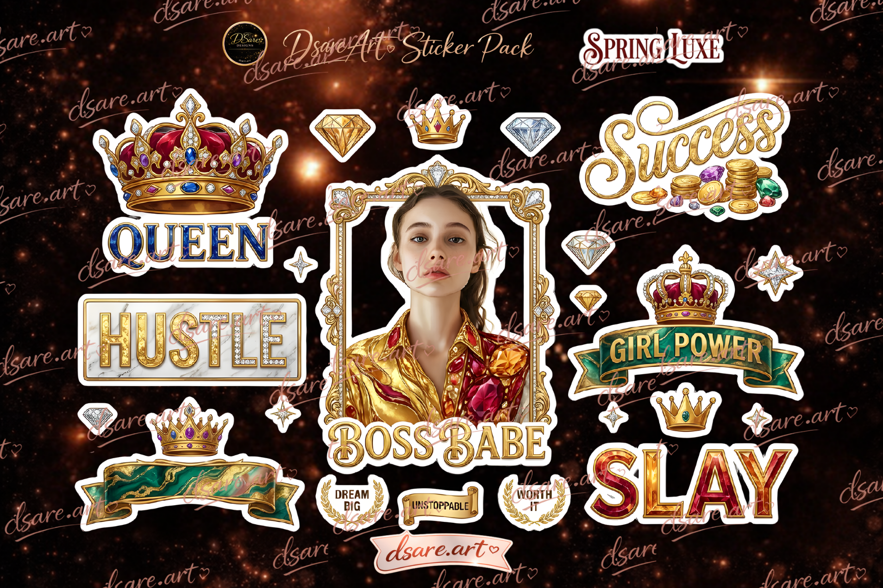 Spring Luxe Sticker Set 1