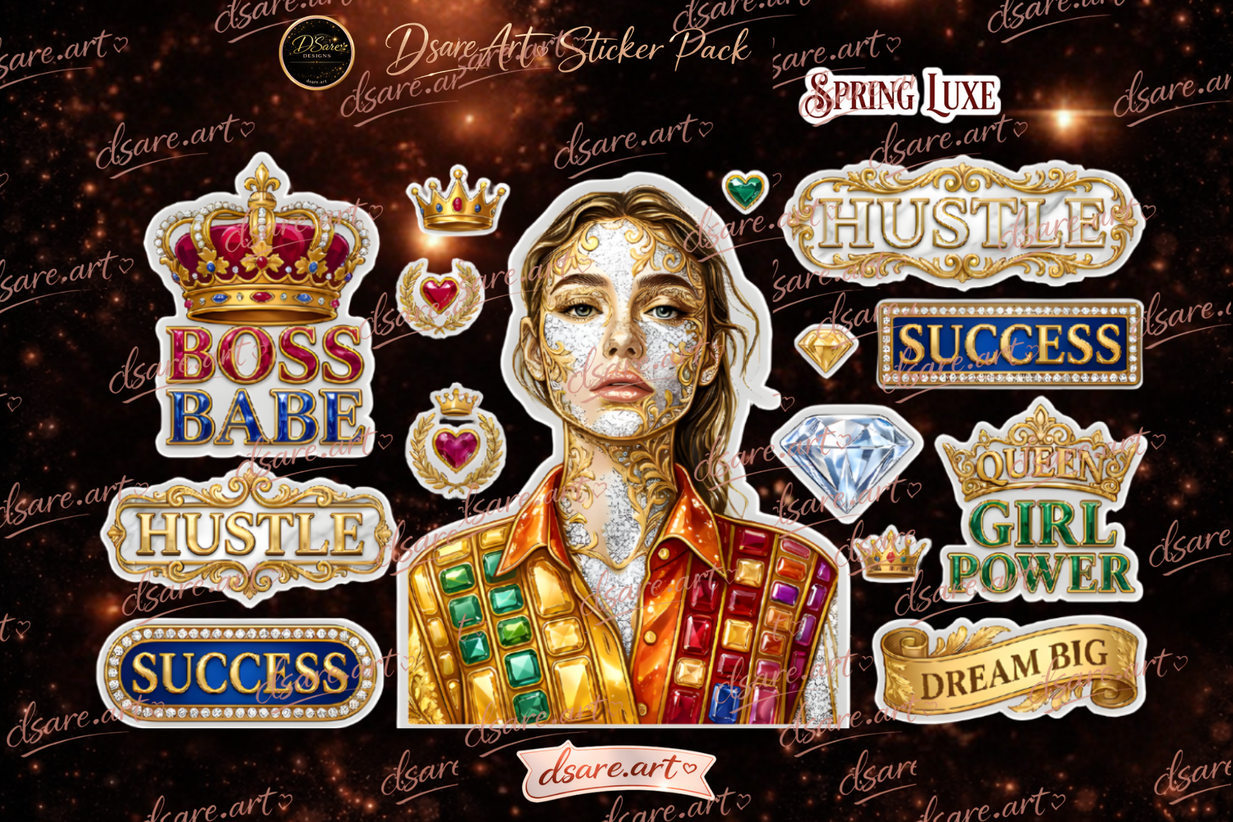 Spring Luxe Sticker Set 1