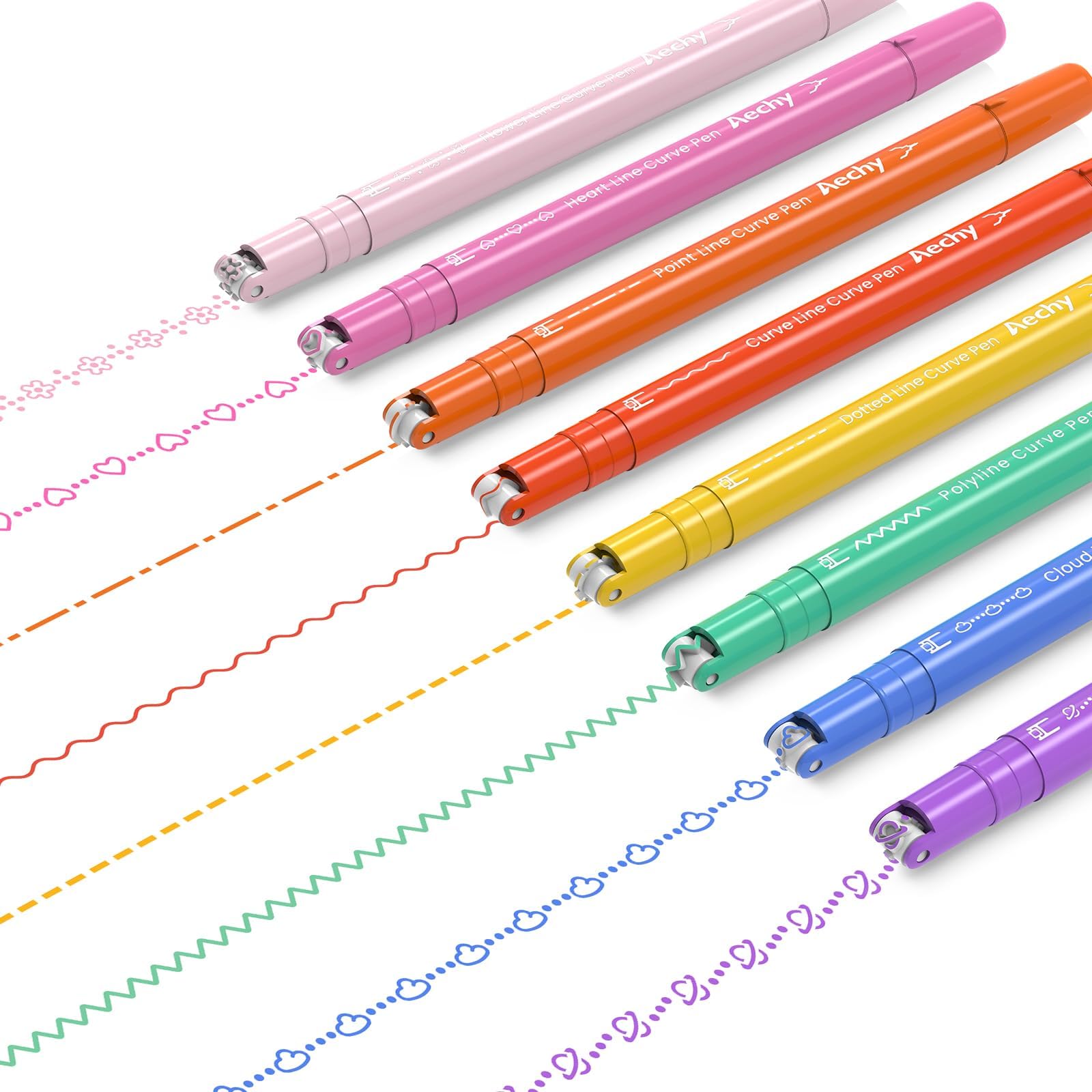 Colored Curve Pens, Dual Tip Pens Fine Lines, Journaling Supplies
