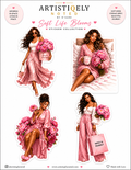 Soft Life Blooms sticker sheet by Artistiqely Noted features colorful floral and botanical stickers for decorating planners and journals.