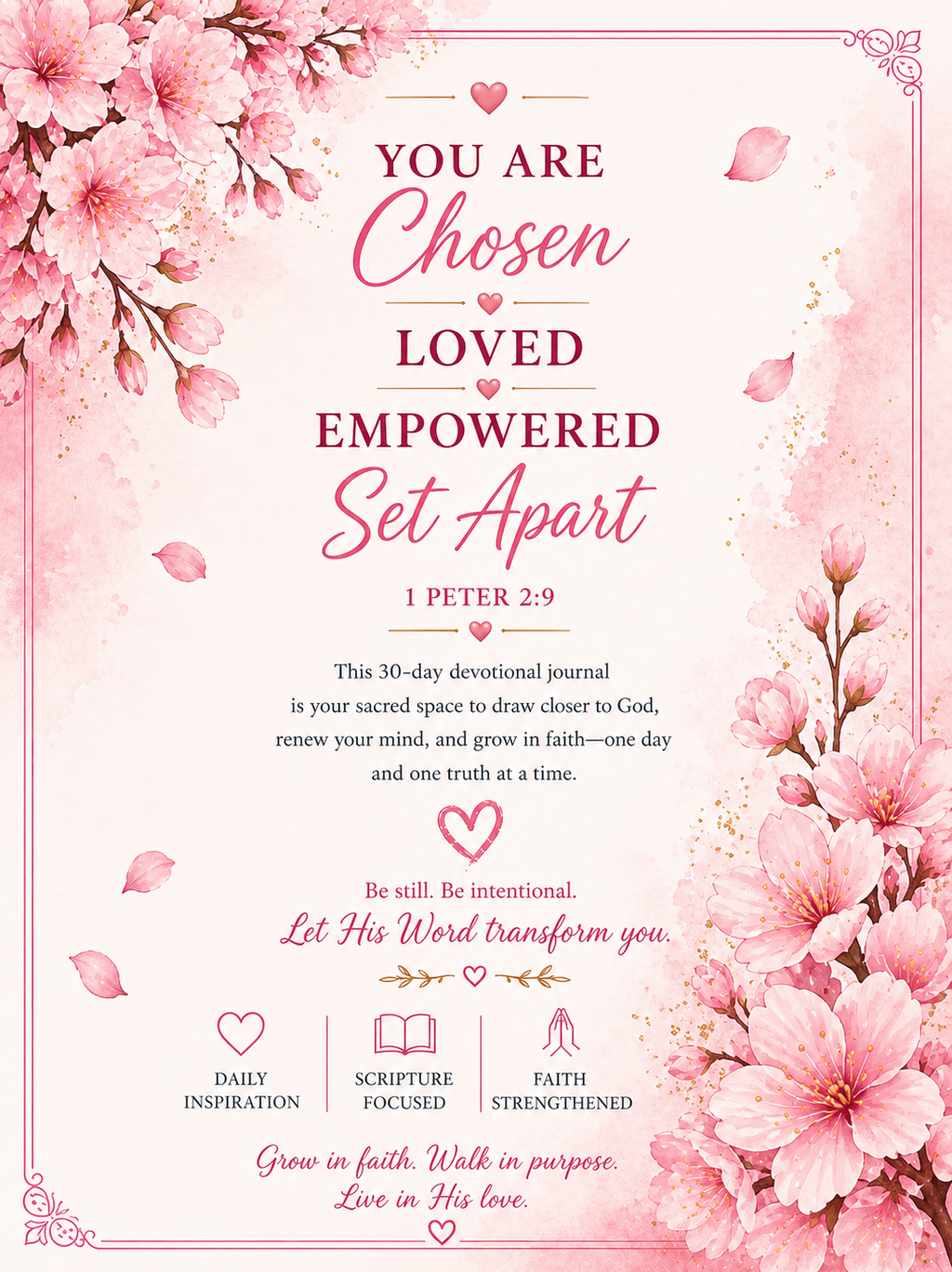 Digital download of Faith Over Fear devotional journal by Artistiqely Noted by D'Sare, featuring inspiring journal pages and motivational prompts.