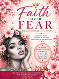 Digital download of Faith Over Fear devotional journal by Artistiqely Noted featuring inspirational cover design.