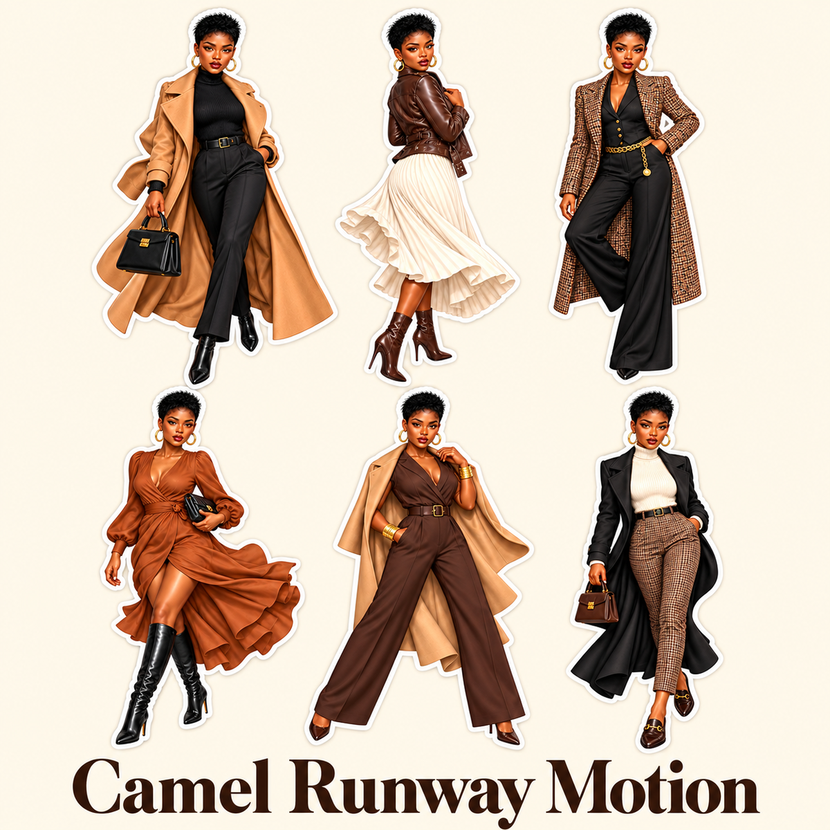 Camel Runway Motion named six-doll sheet