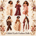 Gilded Earth Fashion Dolls design preview