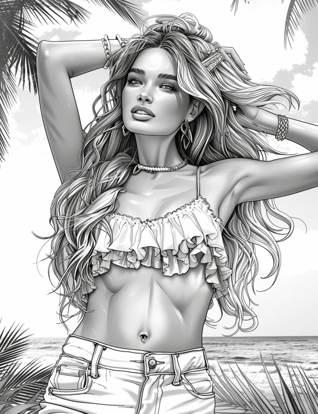 Adults Love Coloring Too :Summer Dream Coloring Book MelanatedMe by D'Sare