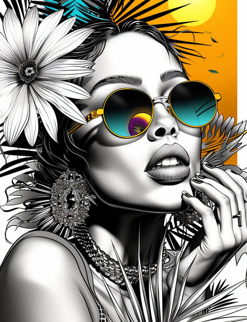 Adults Love Coloring Too Summer Dream coloring book by D'Sare, featuring vibrant melanated illustrations for relaxation and creativity.
