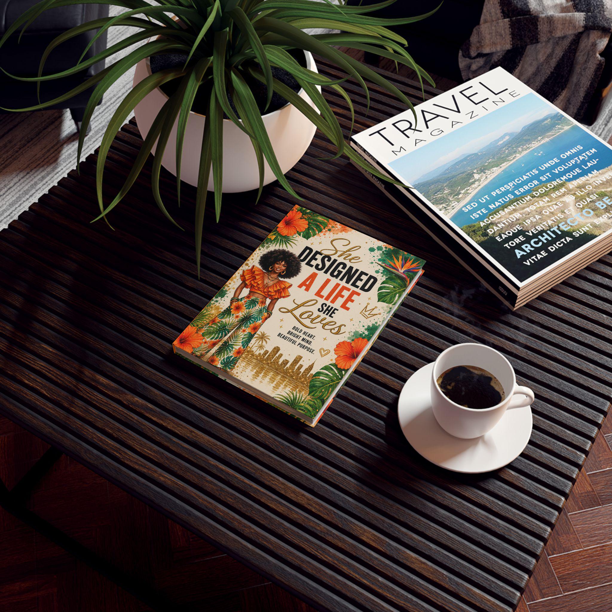 Black Girl Magic She Designed a Life She Loves Journal | Hardback
