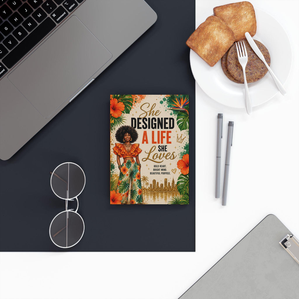 Black Girl Magic She Designed a Life She Loves Journal | Hardback