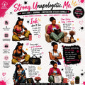 Black Girl Who Journals PNG Sticker Set | Empowering Affirmation Download