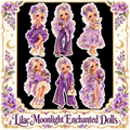 Lilac Moonlight Enchanted Dolls design preview