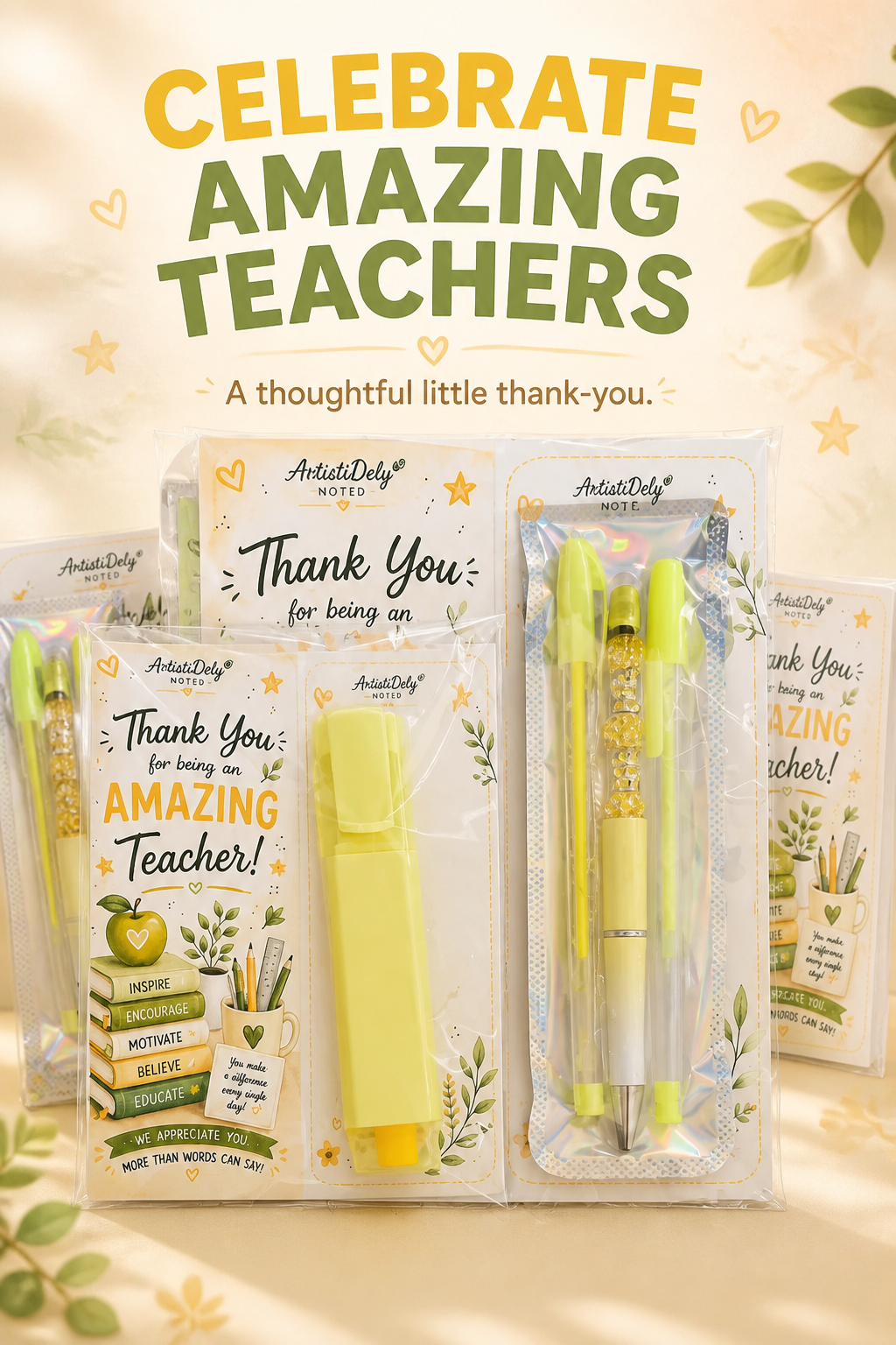 Teacher Appreciation Pen & Bookmark Gift Set