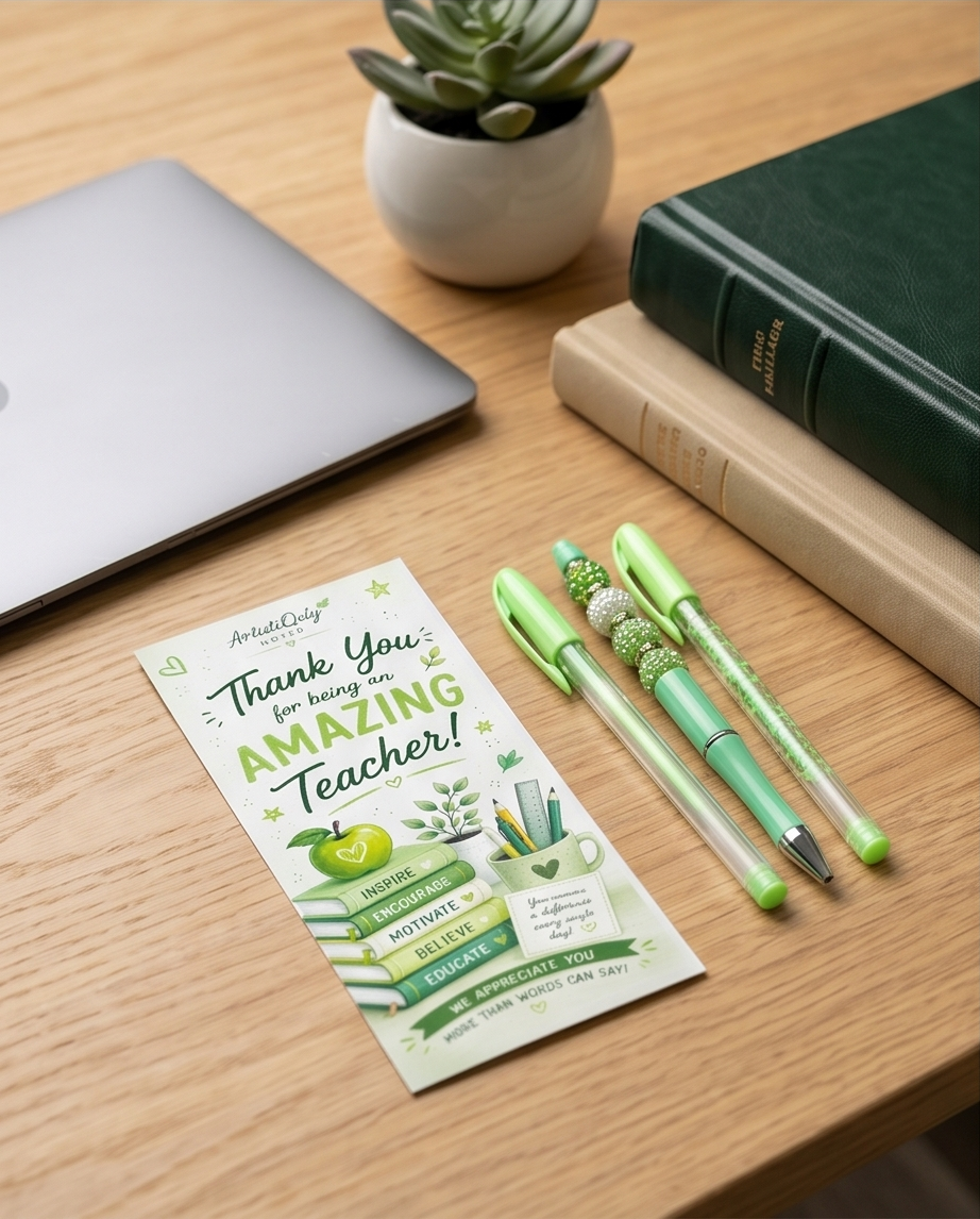 Teacher Appreciation Pen & Bookmark Gift Set