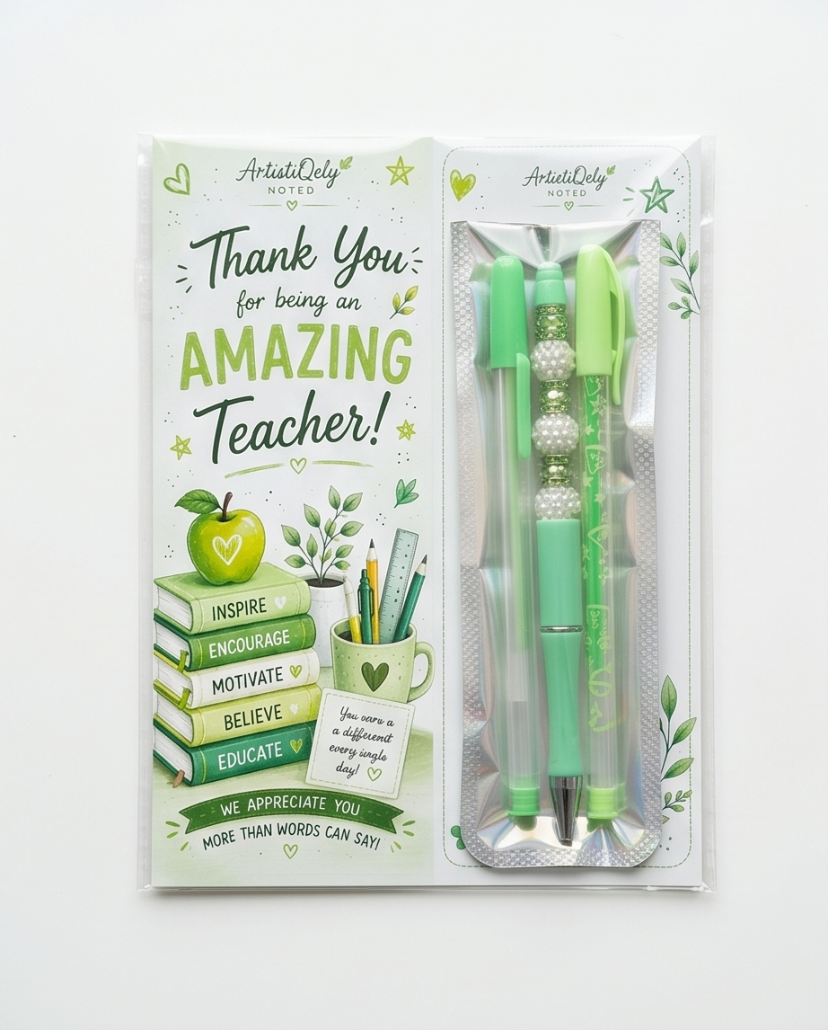 Teacher Appreciation Pen & Bookmark Gift Set