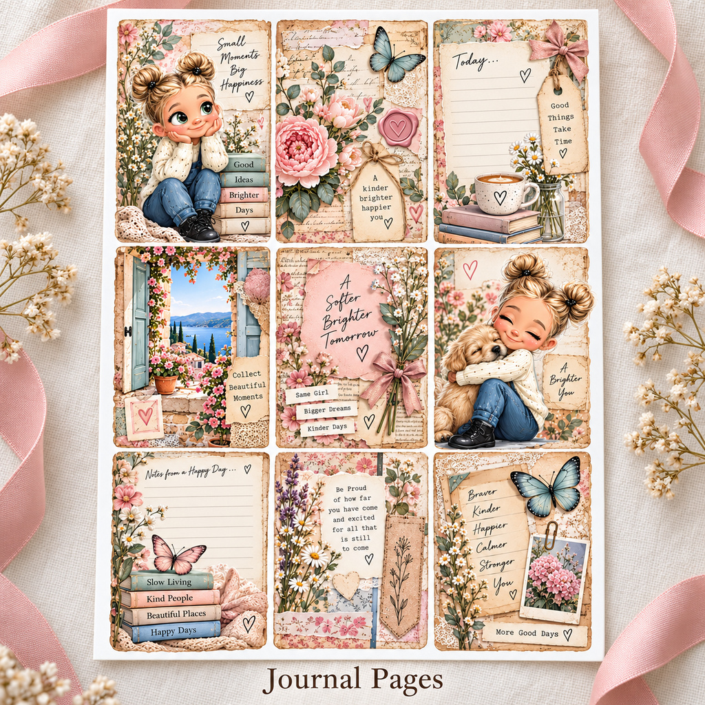 Whimsical Little Moments – Journal Page Sticker Sheets — Journal Pages design